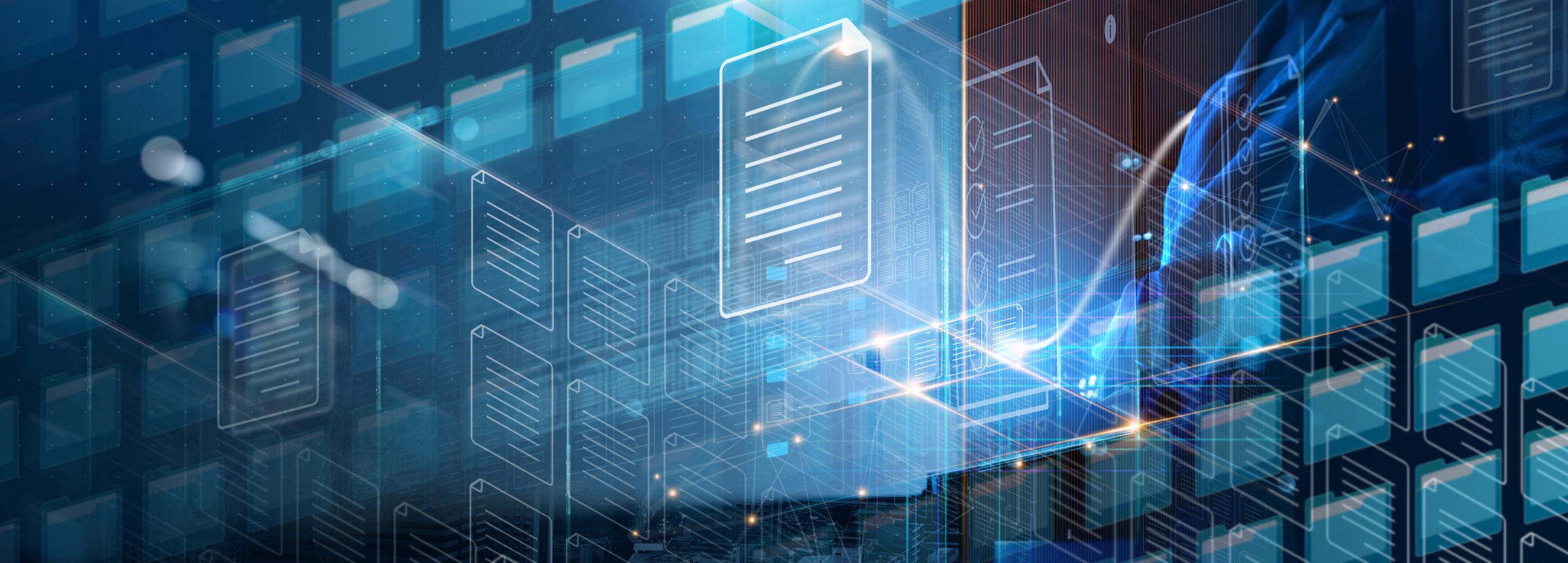 Compliance rules Businesswoman working digital tablet Document Management System (DMS),Virtual online documentation database and process automation to efficiently manage files