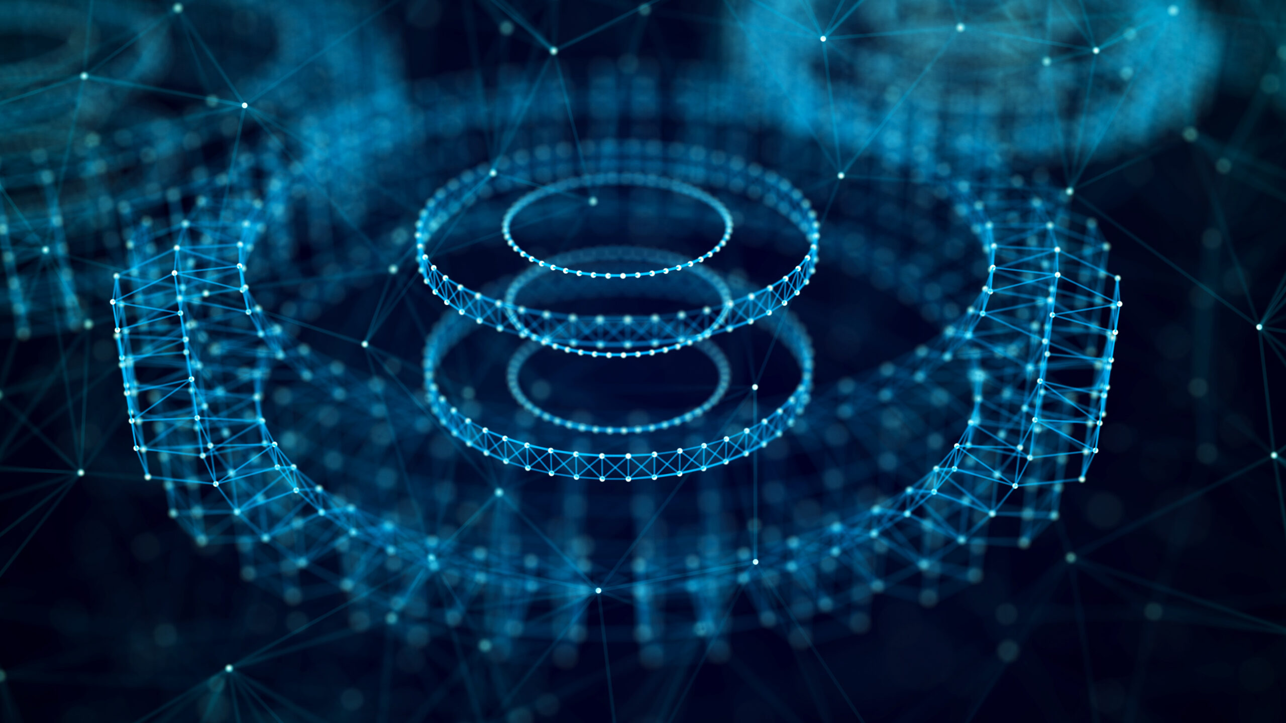 Abstract technology background. Technology concept. Gear wheel. Big Data concept. 3d illustration. 3d rendering.